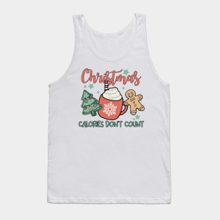 Christmas Calories Don't Count, Funny Xmas Tank Top